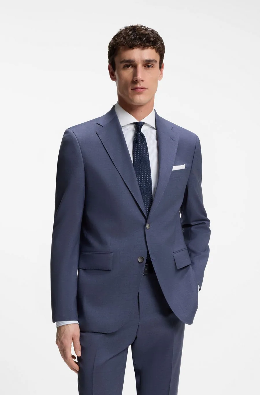 Костюм Hugo Boss regular fit з вовни — фото 3